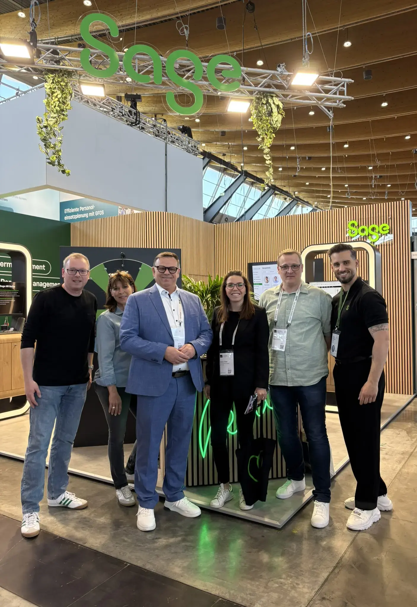 HRWare und ACE auf der HR-Fachmesse Team von HRWare und ACE Automobilclub Europa auf einer Fachmesse am Sage-Stand.