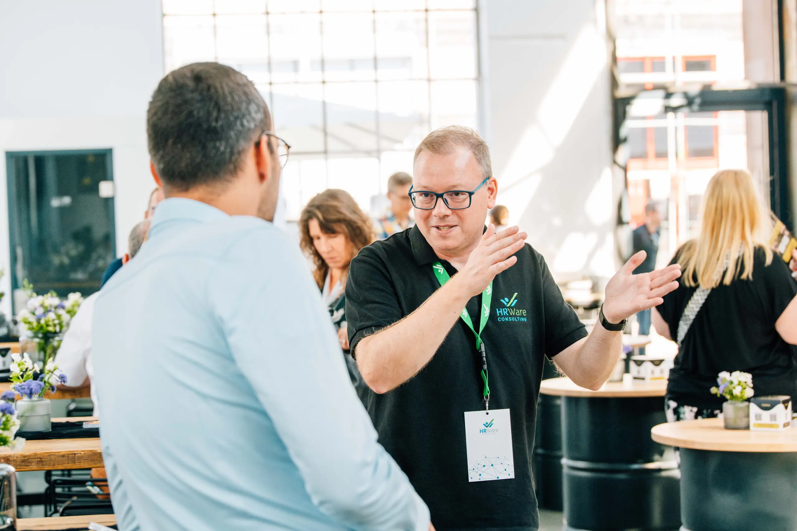 Persönlicher Austausch beim HRWare Kundentag